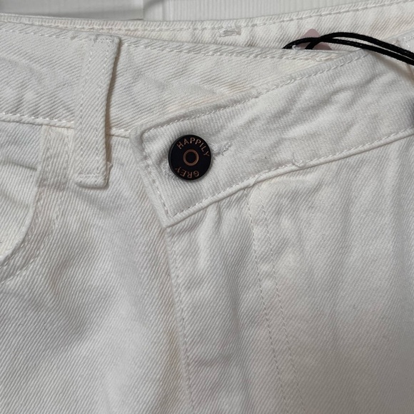 NWT Happily Grey White Denim Midi Skirt - Picture 9 of 14